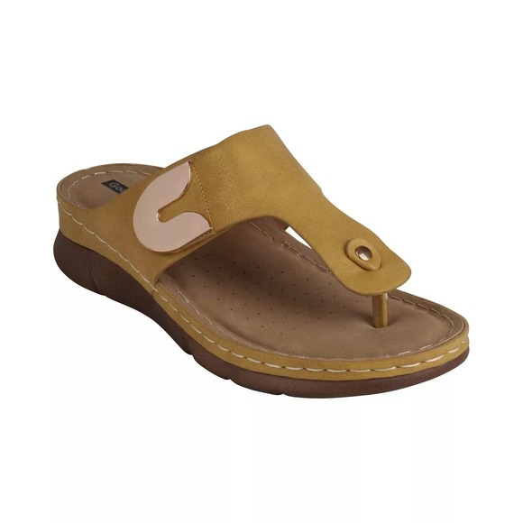 GC Shoes Shoes - GC Shoes Women Sam Thong Sandals Size 8 Wedge New With Tags